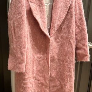 Zara Blush Teddy Coat